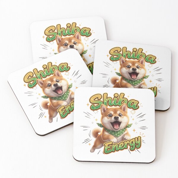 Item preview, Happy Shiba Energy Cute Jumping Shiba Inu designed and sold by Shiba&Friends_Studio_by_Mintriel.
