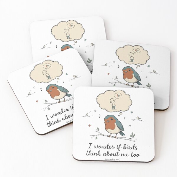 Item preview, I Wonder If Birds Think About Me designed and sold by MotivaChic.