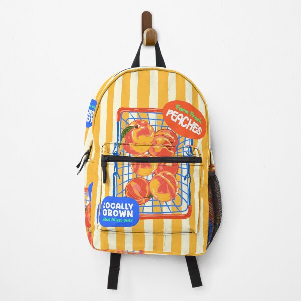 Item preview, Farm Fresh Peaches Summer Grocery Cart Illustration designed and sold by MaiZephyr.