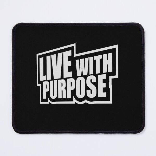 Item preview, Live With Purpose Bold Motivational Mindset Quote designed and sold by shirt-o-mat.