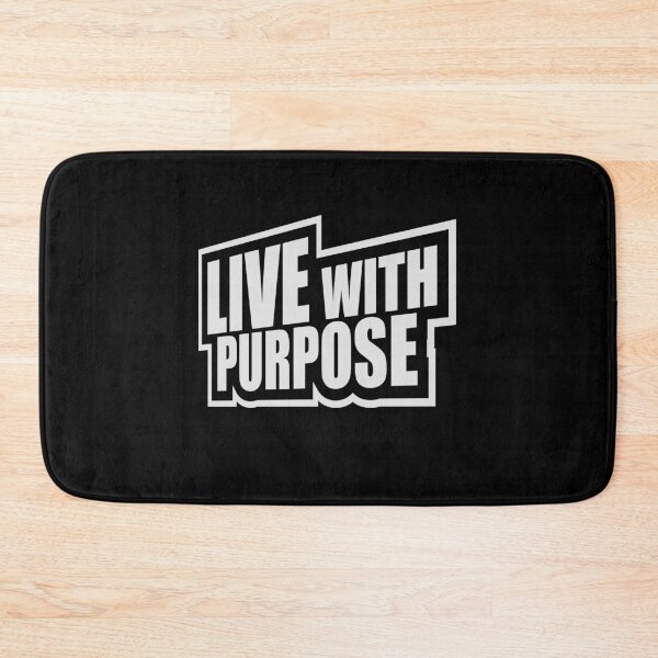Item preview, Live With Purpose Bold Motivational Mindset Quote designed and sold by shirt-o-mat.
