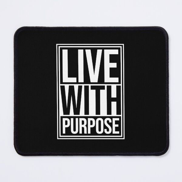 Item preview, Live With Purpose Bold Motivational Mindset Quote designed and sold by shirt-o-mat.