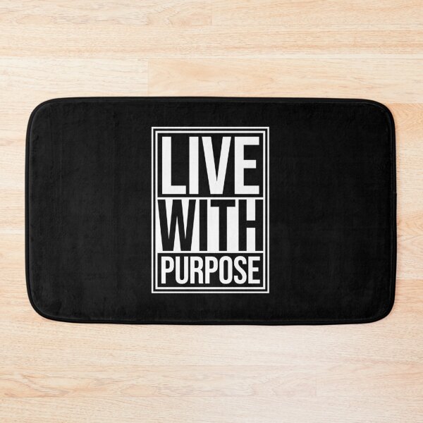 Item preview, Live With Purpose Bold Motivational Mindset Quote designed and sold by shirt-o-mat.