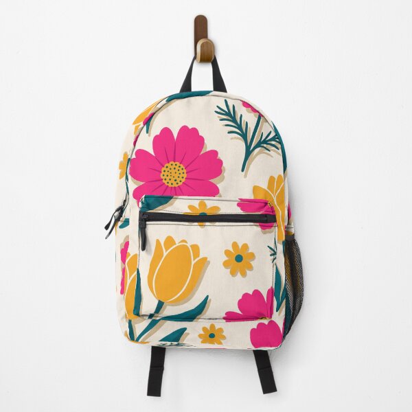 Item preview, Retro Bold Tulips Cosmos and Daisy Flowers Seamless Pattern Vector designed and sold by DiNata.
