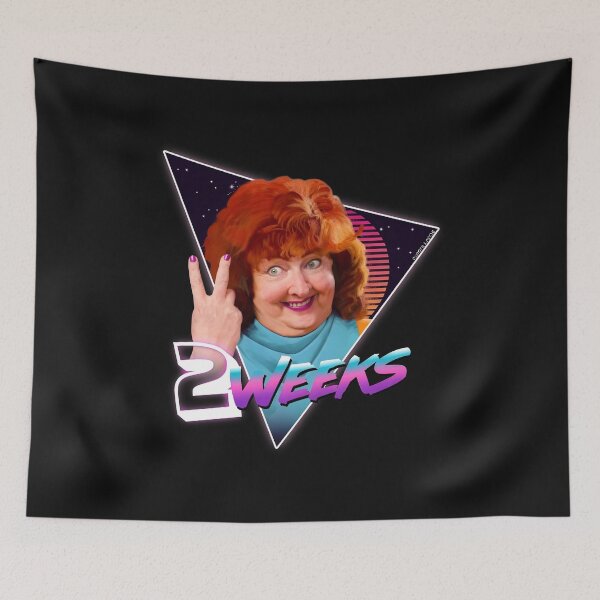Item preview, Two Weeks Retro Neon Peace Sign Portrait designed and sold by KalliroiGakis.