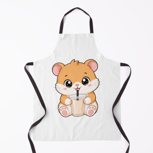 Item preview, Cute Hamster Drinking Bubble Boba Milk Tea designed and sold by Seculinator.