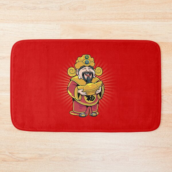 Item preview, Smiling Chinese Wealth God Holding Golden Sycee designed and sold by Lexkon Liu's art.