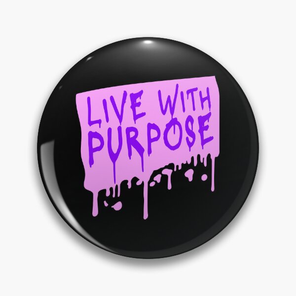 Item preview, Live With Purpose Bold Motivational Mindset Quote designed and sold by shirt-o-mat.