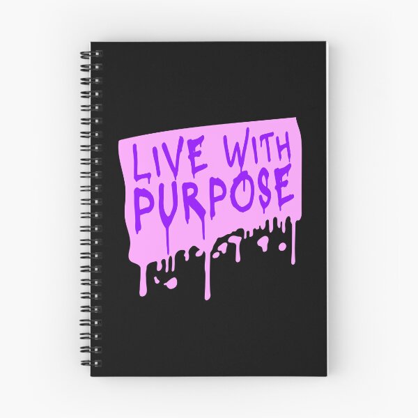 Item preview, Live With Purpose Bold Motivational Mindset Quote designed and sold by shirt-o-mat.