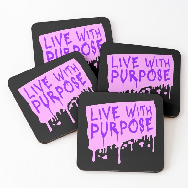Item preview, Live With Purpose Bold Motivational Mindset Quote designed and sold by shirt-o-mat.