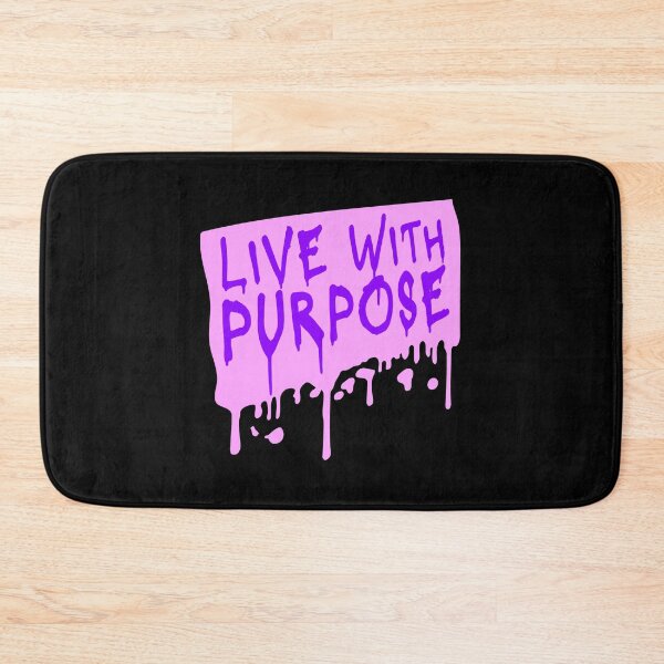 Item preview, Live With Purpose Bold Motivational Mindset Quote designed and sold by shirt-o-mat.