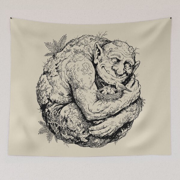 Item preview, Gentle Boulder Guardian Avian Sanctuary - Forest Troll designed and sold by bapupa.