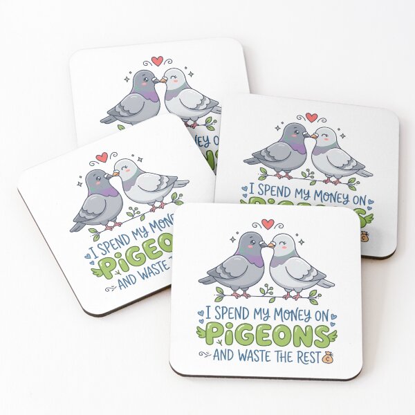 Item preview, I Spend My Money on Pigeons and Waste the Rest | Funny Pigeon Lover Gift designed and sold by Sekla-Studio.