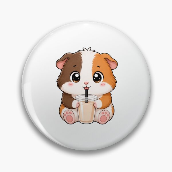 Item preview, Cute Guinea Pig Drinking Bubble Boba Tea designed and sold by Seculinator.