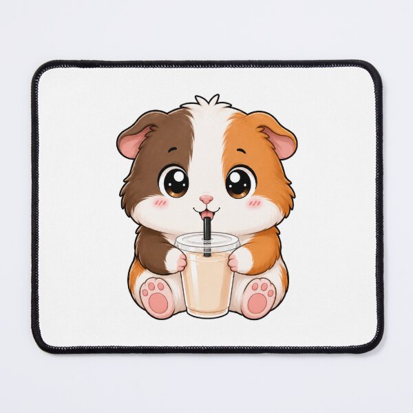 Item preview, Cute Guinea Pig Drinking Bubble Boba Tea designed and sold by Seculinator.