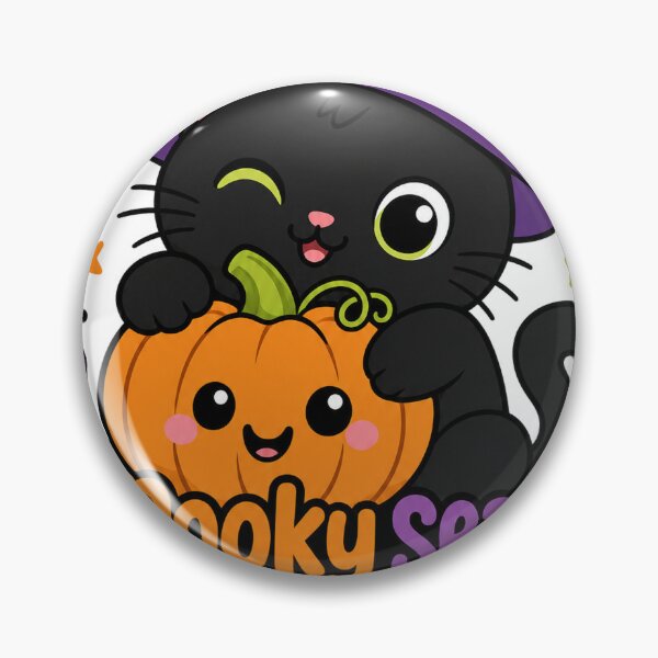 Item preview, Spooky Purrfection Black Cat - Cute Spooky Season Halloween Sticker designed and sold by VisualArtsOasis.