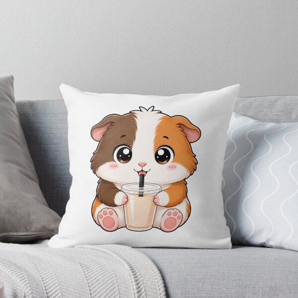 Item preview, Cute Guinea Pig Drinking Bubble Boba Tea designed and sold by Seculinator.