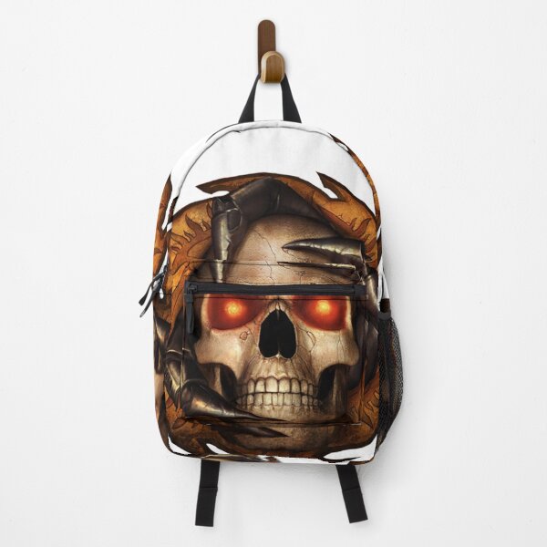 Item preview, Fierce Skull with Claws – Glowing Red Eyes Grunge Emblem designed and sold by RaresS.