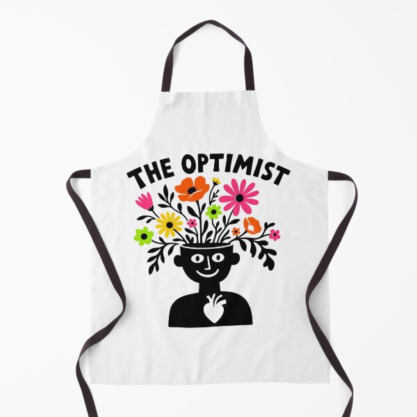 Item preview, The Optimist Flower Funny Positive Mind Gift designed and sold by lenalenspod.