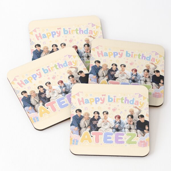 Item preview, Happy BIRTHDAY ATEEZ KPOP designed and sold by jaofnn.