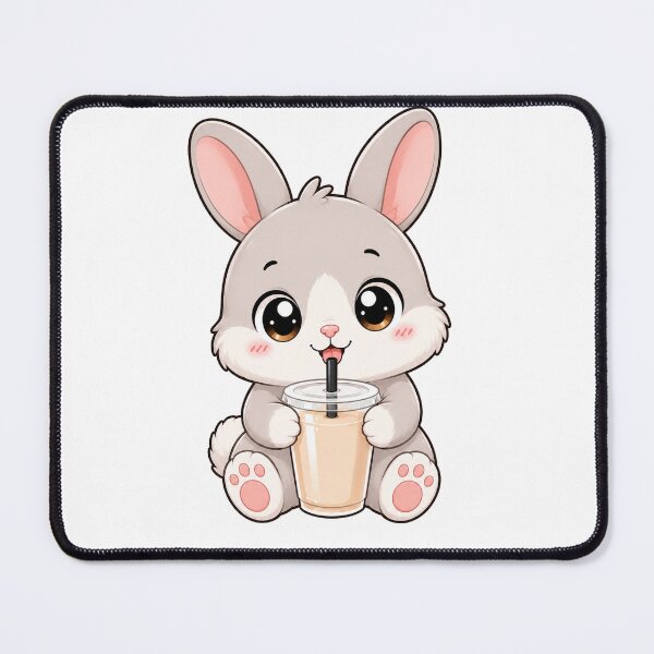 Item preview, Cute Bunny Drinking Bubble Boba Milk Tea designed and sold by Seculinator.