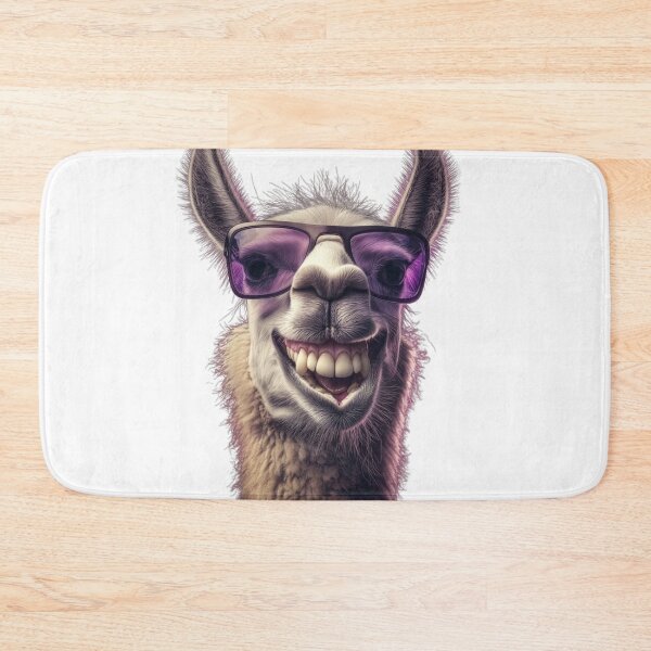 Item preview, Happy Smiling Llama in Cool Sunglasses designed and sold by XIKEXI.
