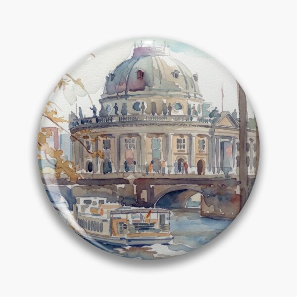Item preview, Bode Museum Berlin Autumn Watercolor designed and sold by caracatita75.