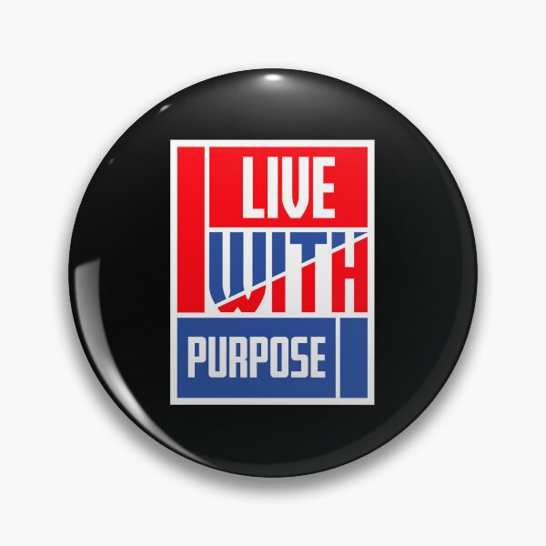 Item preview, Live With Purpose Bold Motivational Mindset Quote designed and sold by shirt-o-mat.