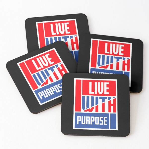 Item preview, Live With Purpose Bold Motivational Mindset Quote designed and sold by shirt-o-mat.