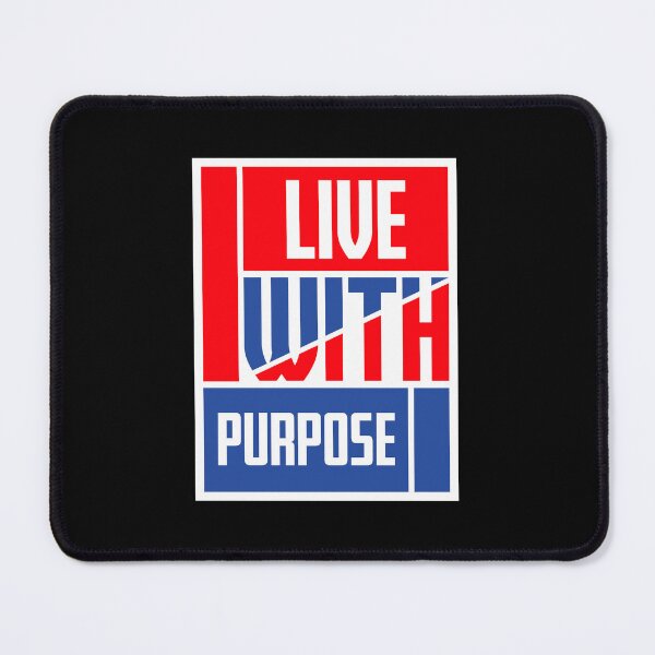Item preview, Live With Purpose Bold Motivational Mindset Quote designed and sold by shirt-o-mat.