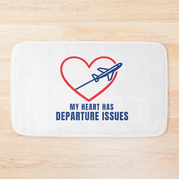 Item preview, Wanderlust, heart, airplane, departure problems designed and sold by Lyfeinsights.
