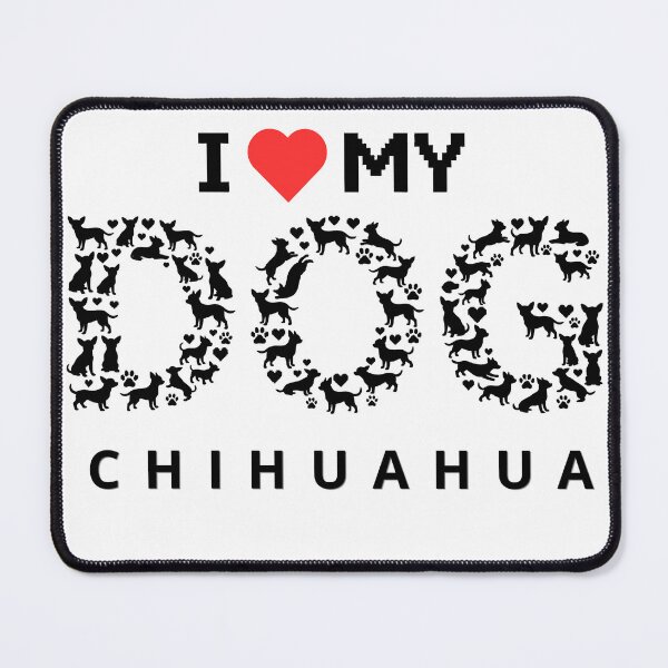 Item preview, Tshirt I love my chihuahua dog mom heart designed and sold by Nova.Line Creative Studio.