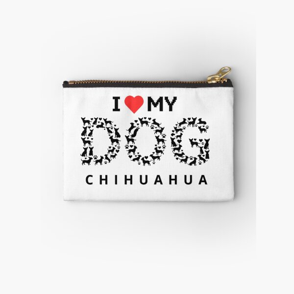 Item preview, Tshirt I love my chihuahua dog mom heart designed and sold by Nova.Line Creative Studio.