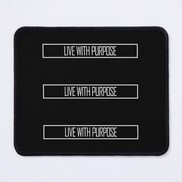 Item preview, Live With Purpose Bold Motivational Mindset Quote designed and sold by shirt-o-mat.