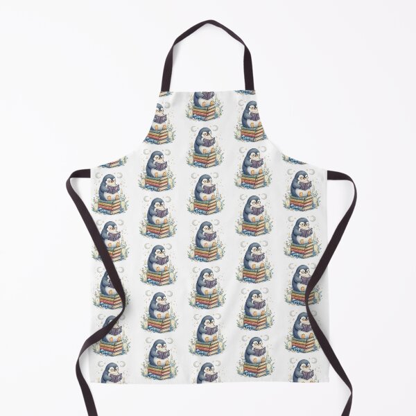 Artikelvorschau, Pinguin beim Mondschein lesend | Gemütliche Buchliebhaberin im Cottagecore-Stil. entworfen und verkauft von Clothes With Smiling Animals Walt Gral.