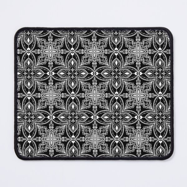 Item preview, Noir Blossom Damask Pattern designed and sold by Little Dora Art.
