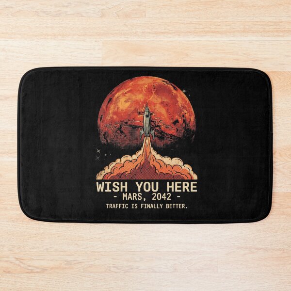 Item preview, Wish You Were Here Mars 2042 Retro Sci-Fi Space Travel designed and sold by AdyKurniawan.