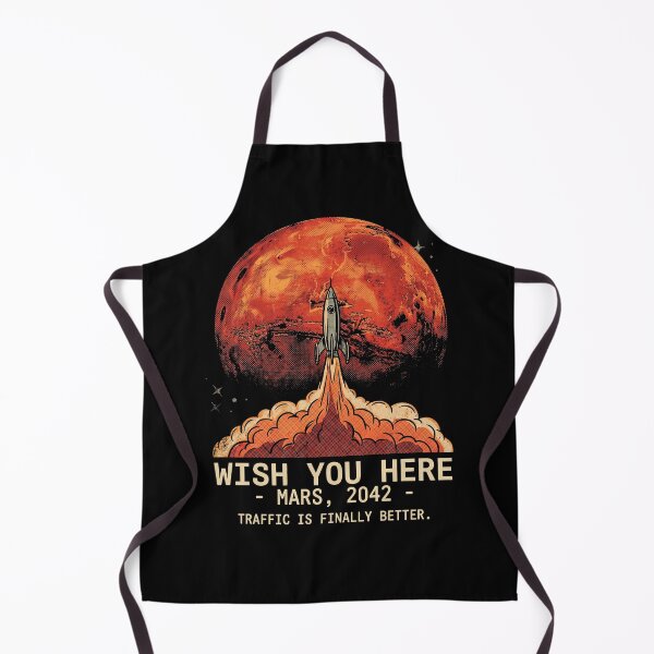 Item preview, Wish You Were Here Mars 2042 Retro Sci-Fi Space Travel designed and sold by AdyKurniawan.
