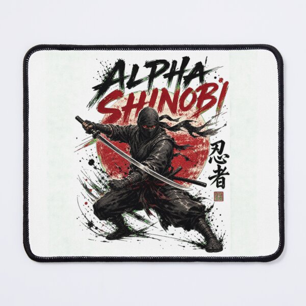 Item preview, Alpha Shinobi Japanese Ninja Warrior Art designed and sold by EKAMWORLD.