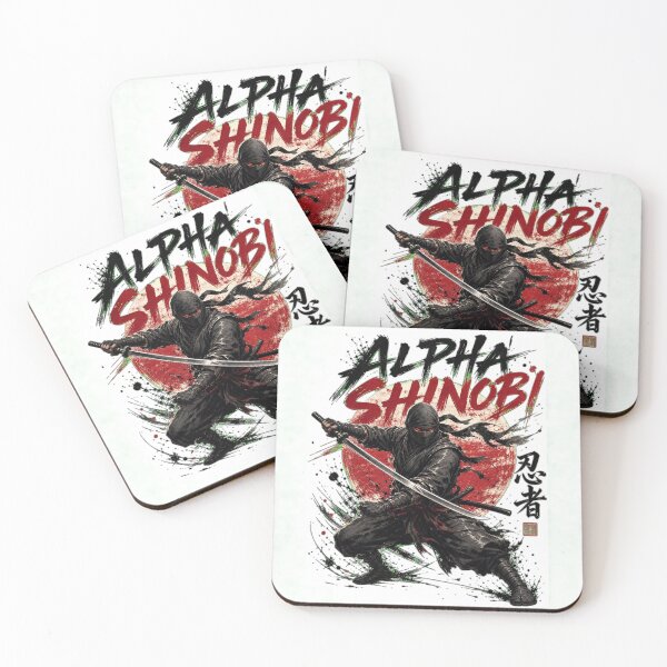 Item preview, Alpha Shinobi Japanese Ninja Warrior Art designed and sold by EKAMWORLD.