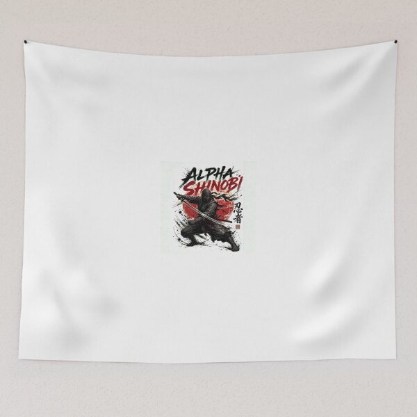 Item preview, Alpha Shinobi Japanese Ninja Warrior Art designed and sold by EKAMWORLD.