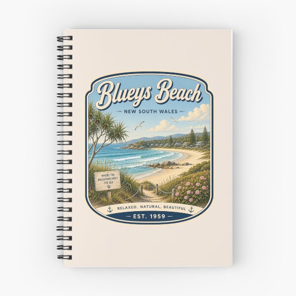 Artikelvorschau, Blueys Beach, Südküste von New South Wales entworfen und verkauft von PamLeeDesign.