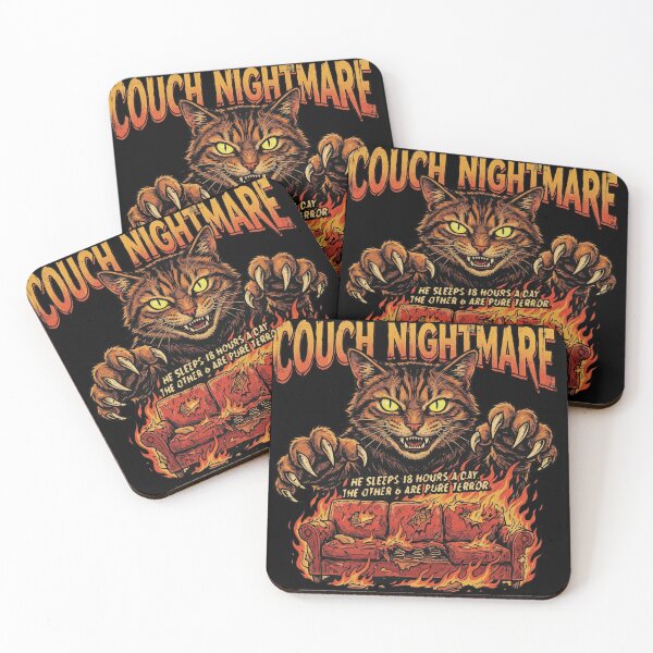 Item preview, Couch Nightmare Funny Evil Cat Horror Vintage Graphic designed and sold by AdyKurniawan.