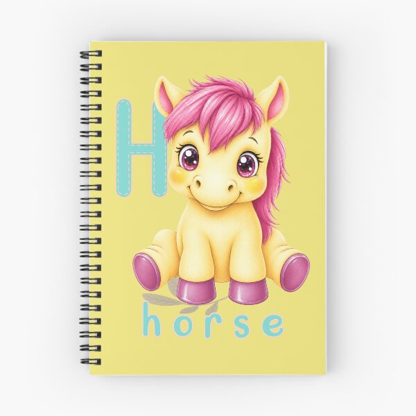 Item preview, Cute Horse Alphabet Letter H Animal Kids Toddler Design designed and sold by SassiBermark.