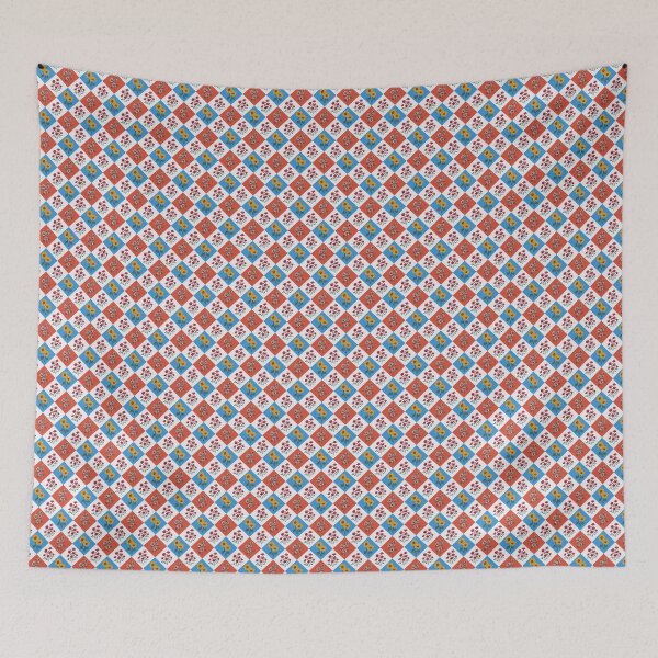 Item preview, Vintage Floral Harlequin Diamond Seamless Pattern designed and sold by Onulodesign.