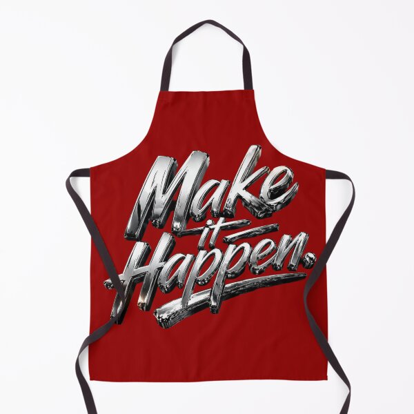 Item preview, Make It Happen - 3D Chrome Metallic Motivational Sticker designed and sold by Scro-Ciob-Shop.