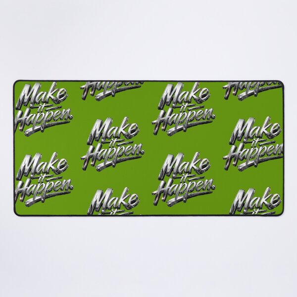 Item preview, Make It Happen - 3D Chrome Metallic Motivational Sticker designed and sold by Scro-Ciob-Shop.