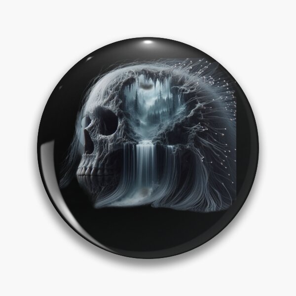 Item preview, Spectral Waterfall – Ethereal Skull Forest designed and sold by LujziWorld.