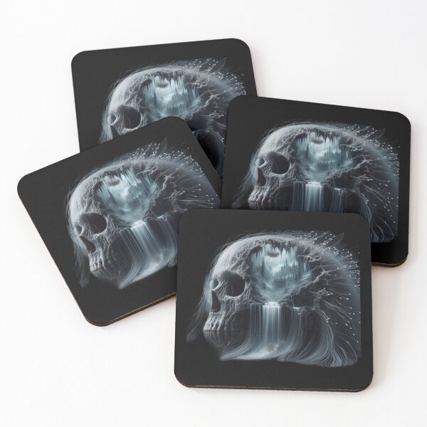 Item preview, Spectral Waterfall – Ethereal Skull Forest designed and sold by LujziWorld.