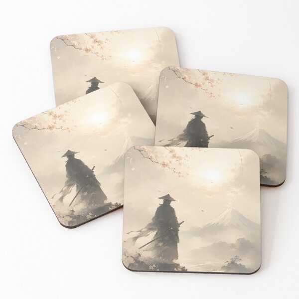 Item preview, Samurai Poster, Shadow of the Last Samurai Japanese Wall Art designed and sold by Yuzan-japan-art.